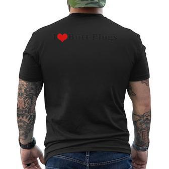 I Love Butt Plugs- Adult Party Adult Men's T-shirt Back Print - Monsterry UK