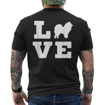 I Love My Chow Chow Cute Animal Lover Dog Men's T-shirt Back Print - Monsterry