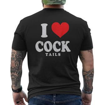 I Love Cocktails Mens Back Print T-shirt - Thegiftio UK