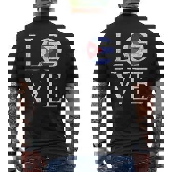 I Love Cuba Bandera Cubana Souvenir Love Camiseta Hombre Estampado Espalda - Regaloses