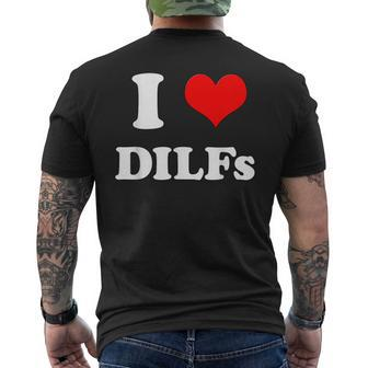I Love Dilfs I Heart Dilfs Men's T-shirt Back Print - Monsterry CA