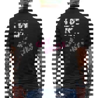 I Love My Gay Uncle Tshirt Mens Back Print T-shirt - Thegiftio