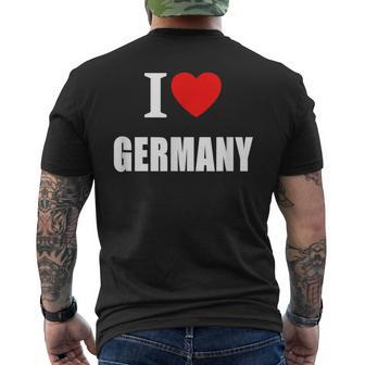 I Love Germany Deutschland Sunshine German Summer Holiday T-Shirt mit Rückendruck - Seseable