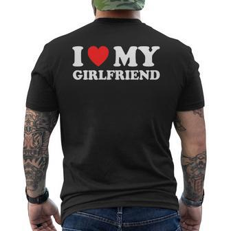 I Love My Girlfriend Gf Girlfriend Gf Men's T-shirt Back Print | Mazezy AU