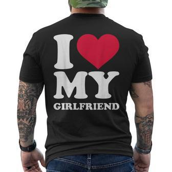 I Love My Girlfriend I Heart My Girlfriend Gf For Women Men's T-shirt Back Print - Seseable