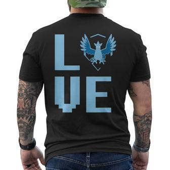 Love - Go Mystic Team Men's T-shirt Back Print - Monsterry AU