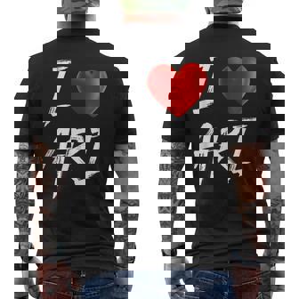 I Love Heart Ari Family Name T Men's T-shirt Back Print - Seseable