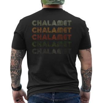 Love Heart Chalamet Grunge Vintage Style Black Chalamet Men's T-shirt Back Print - Monsterry