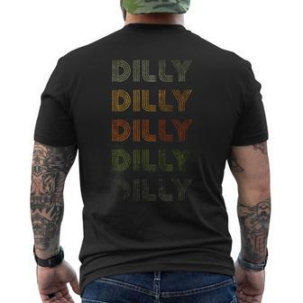 Love Heart Dilly Grunge Vintage Style Black Dilly Men's T-shirt Back Print - Thegiftio UK