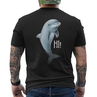 Love Heart Dolphins Dolpin Lover Ocean Sea Animal Men's T-shirt Back Print - Monsterry UK