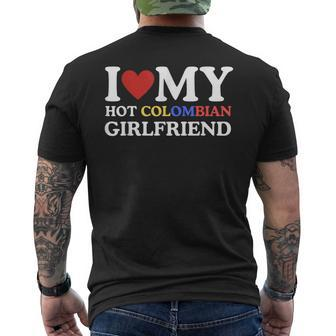 I Love My Hot Colombian Girlfriend Graphic Men's T-shirt Back Print | Mazezy DE