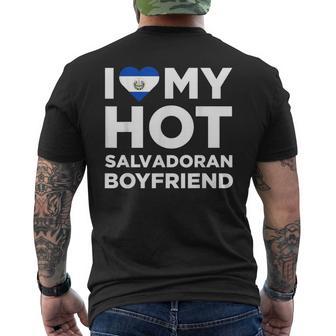 I Love My Hot El Salvadoran Boyfriend Cute El Salvador Native Relationship Men's T-shirt Back Print - Monsterry AU