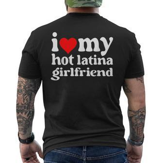 I Love My Hot Latina Girlfriend Men's T-shirt Back Print - Seseable