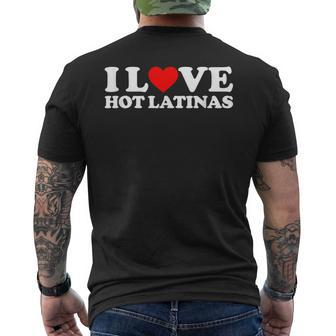 I Love Hot Latinas Men's T-shirt Back Print - Monsterry