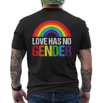 Love Knows No Gender For Lgtb Csd Friends Men's T-shirt Back Print - Monsterry