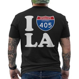 I Love La 405 Freeway Los Angeles Men's T-shirt Back Print - Monsterry UK