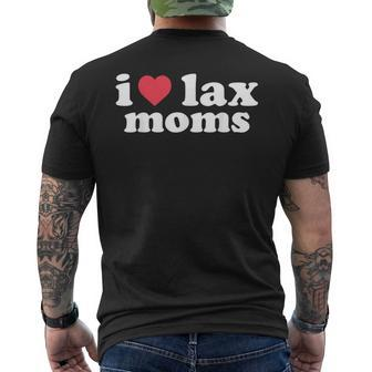 I Love Lax Moms Men's T-shirt Back Print - Seseable