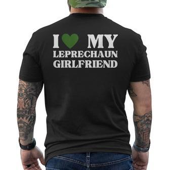 I Love My Leprechaun Short Girlfriend St Patricks Day Men's T-shirt Back Print - Monsterry