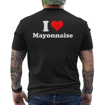 I Love Mayonnaise T-Shirt mit Rückendruck - Geschenkecke