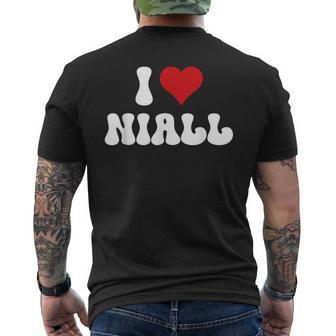 I Love Niall I Heart Niall Valentine's Day Men's T-shirt Back Print - Seseable