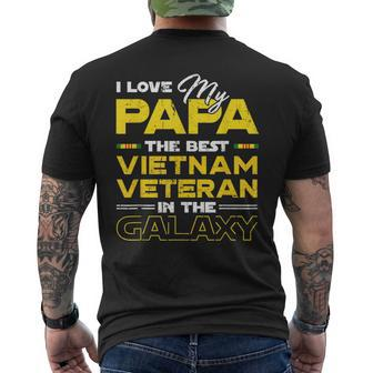 I Love My Papa The Best Vietnam Veteran In The Galaxy Men's T-shirt Back Print - Monsterry CA