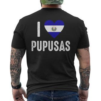 I Love Pupusa From El Salvador Men's T-shirt Back Print - Seseable