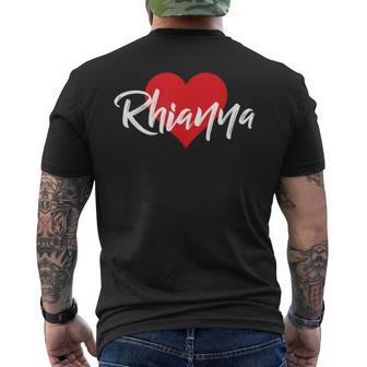 I Love Rhianna First Name I Heart Named Men's T-shirt Back Print - Monsterry UK
