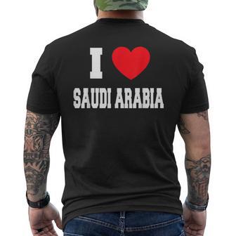 I Love Saudi Arabia T-Shirt mit Rückendruck - Seseable