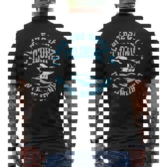 I Love The Smell Of Chlorine In The Morning Swimming Mens Back Print T-shirt - Thegiftio UK