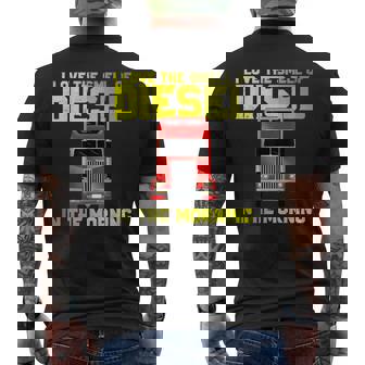 I Love The Smell Of Diesel In The Morning V4 Mens Back Print T-shirt - Thegiftio UK