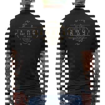 I Love The Smell Of Sawdust In The Morning Woodworking Men's T-shirt Back Print | Mazezy