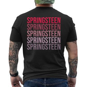 I Love Springsn First Name Springsn Men's T-shirt Back Print - Monsterry