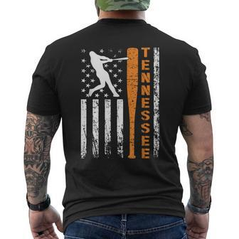 I Love Tennessee Souvenir Tennessee Us Baseball Flag 2024 Men's T-shirt Back Print - Thegiftio UK