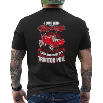 Love Tractor Pull Mens Back Print T-shirt - Thegiftio UK