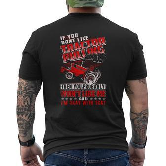 Love Tractor Pulling Mens Back Print T-shirt - Thegiftio UK