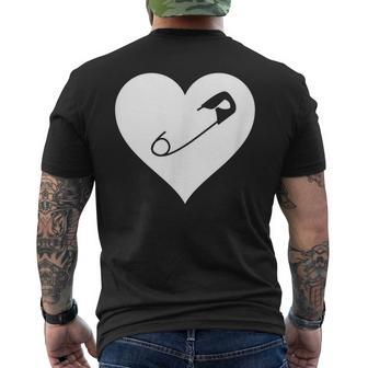 Love Trumps Hate Anti-Racism Safety Pin Movement Men's T-shirt Back Print - Monsterry AU