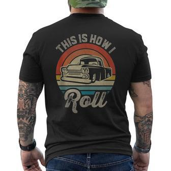 Lowered Truck This Is How I Roll Low Rider Hot Wheels Sunset Men's T-shirt Back Print - Monsterry AU