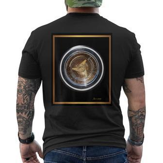 Lowrider Gold Wheel T Men's T-shirt Back Print - Monsterry