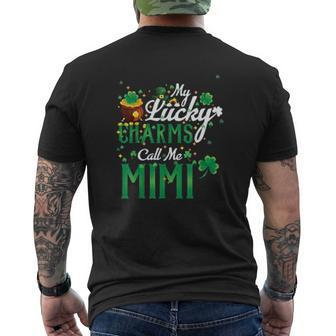 My Lucky Charms Call Me Mimi St Patricks Day Mimi Mens Back Print T-shirt - Thegiftio UK