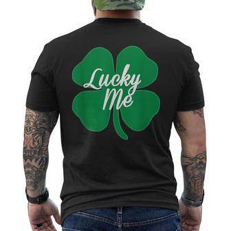 Lucky Me Four Leaf Clover Irish Men's T-shirt Back Print - Monsterry AU