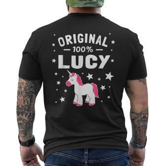 Lucy Forename Men's T-shirt Back Print - Seseable