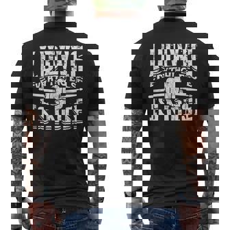 Ludwig Everything Else Is Noise Drum Sticks Men's T-shirt Back Print - Monsterry