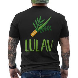 Lulav Sukkot Four Species Jewish Holiday Cool Humor Novelty Men's T-shirt Back Print - Monsterry