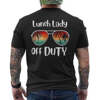 Lunch Lady Off Duty Last Day Of School Summer Men's T-shirt Back Print - Monsterry DE