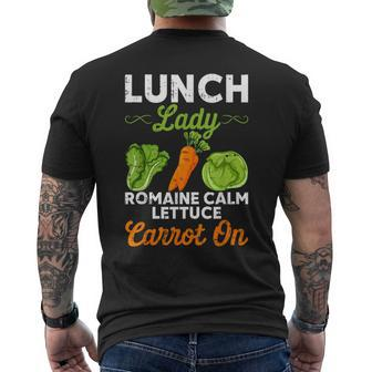 Lunch Lady Squad Cafeteria Worker Dinner Lady Cooking Men's T-shirt Back Print - Seseable