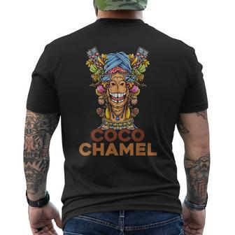 Lustige Kokos-Chamelle T-Shirt mit Rückendruck - Seseable