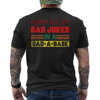 Lustige Papa-Witze In Dad-A-Base-Vintage Zumatertag Heilig T-Shirt mit Rückendruck - Geschenkecke