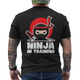Lustiges Ninja Kampfsport Kinder T-Shirt mit Rückendruck - Seseable