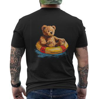 Lustiges Schwimmer-Outfit Mit Teddybär Für Schwimmring-Liebhaber T-Shirt mit Rückendruck - Seseable