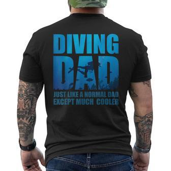 Lustiges Taucher-Kurzärmliges Herren-T-Kurzärmliges Herren-T-Shirt für Väter, Diving Dad Cooler Spruch - Seseable